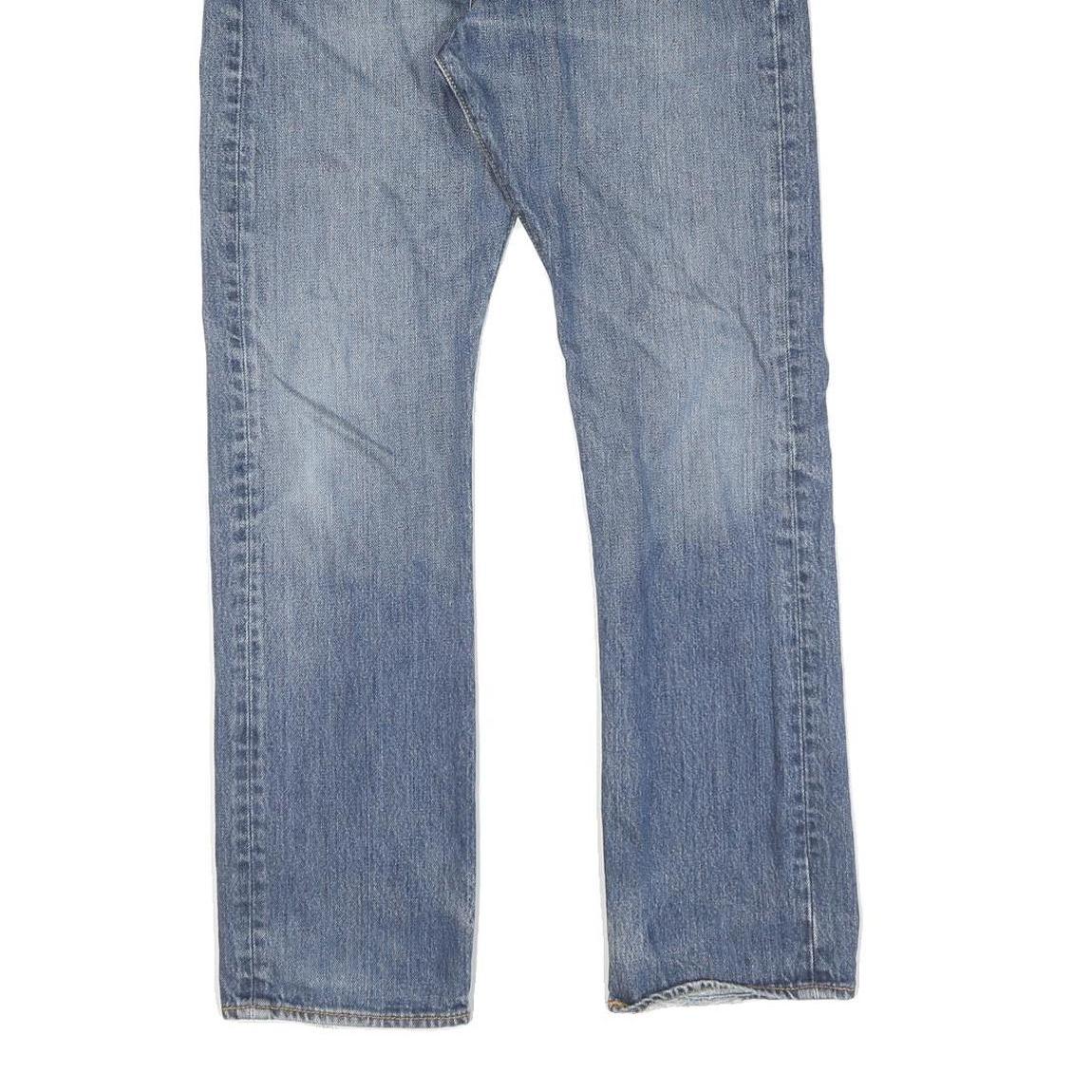 LEVI'S 501 Mens Jeans Blue Regular Straight Denim Medium W31 L30 Classic Button