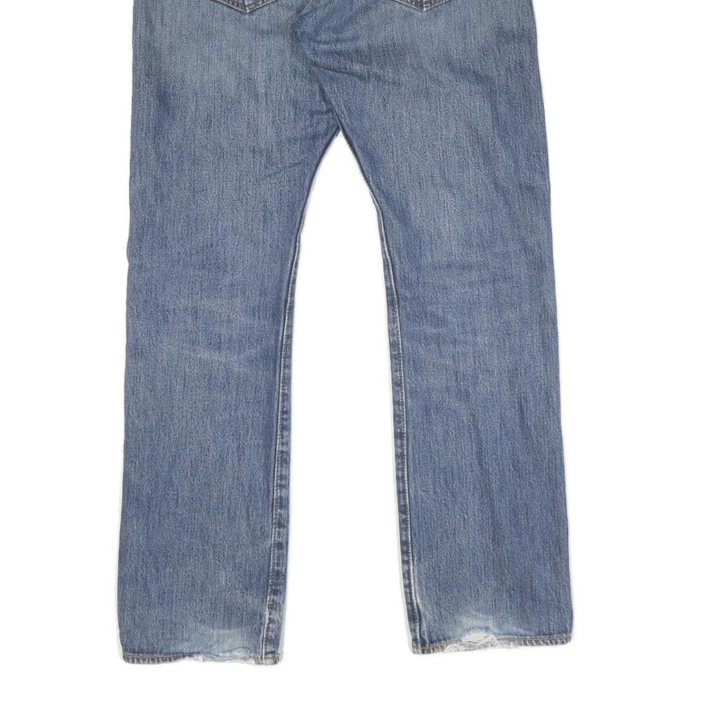LEVI'S 501 Mens Jeans Blue Regular Straight Denim Medium W31 L30 Classic Button