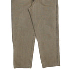 WRANGLER Mens Jeans Beige Regular Straight Denim W32 L26 Zip Cotton Blend