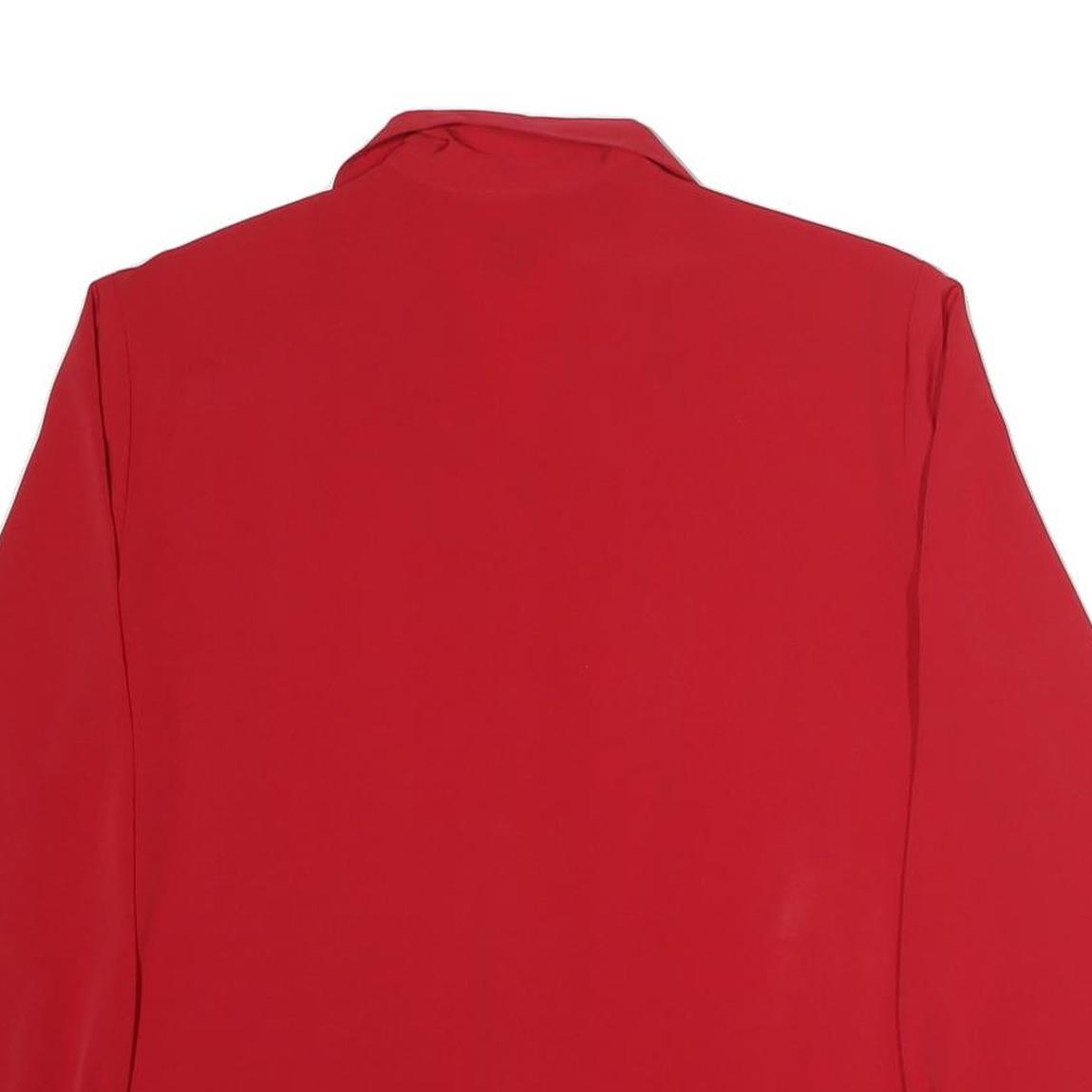 KIM ROGERS Womens Red Shirt Long Sleeve Collared XL Classic Button Up