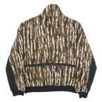 BROWNING Womens Brown & White Jacket L Synthetic Zip Animal Print Outdoor