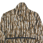 BROWNING Womens Brown & White Jacket L Synthetic Zip Animal Print Outdoor