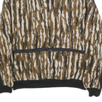 BROWNING Womens Brown & White Jacket L Synthetic Zip Animal Print Outdoor