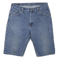 WRANGLER Mens Blue Denim Casual Shorts L W36 Classic Fit Cotton Blend