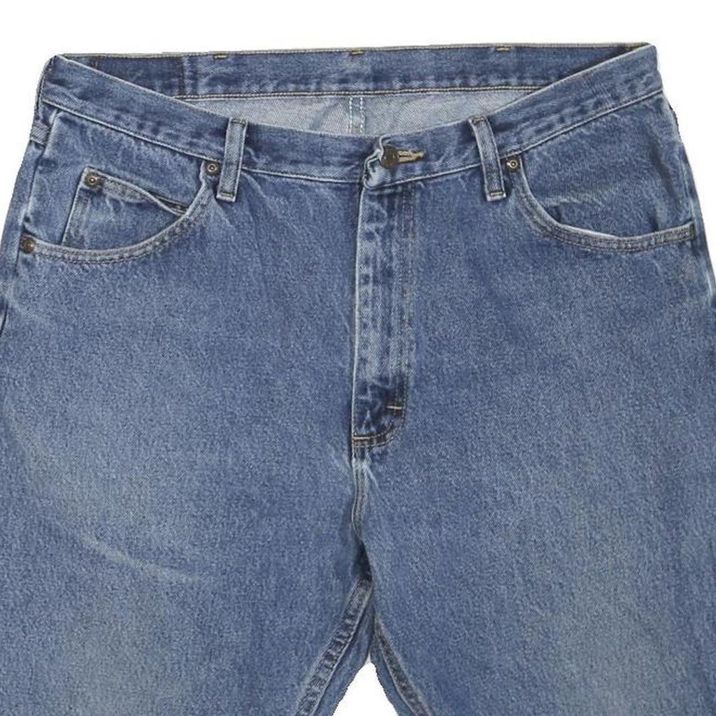 WRANGLER Mens Blue Denim Casual Shorts L W36 Classic Fit Cotton Blend