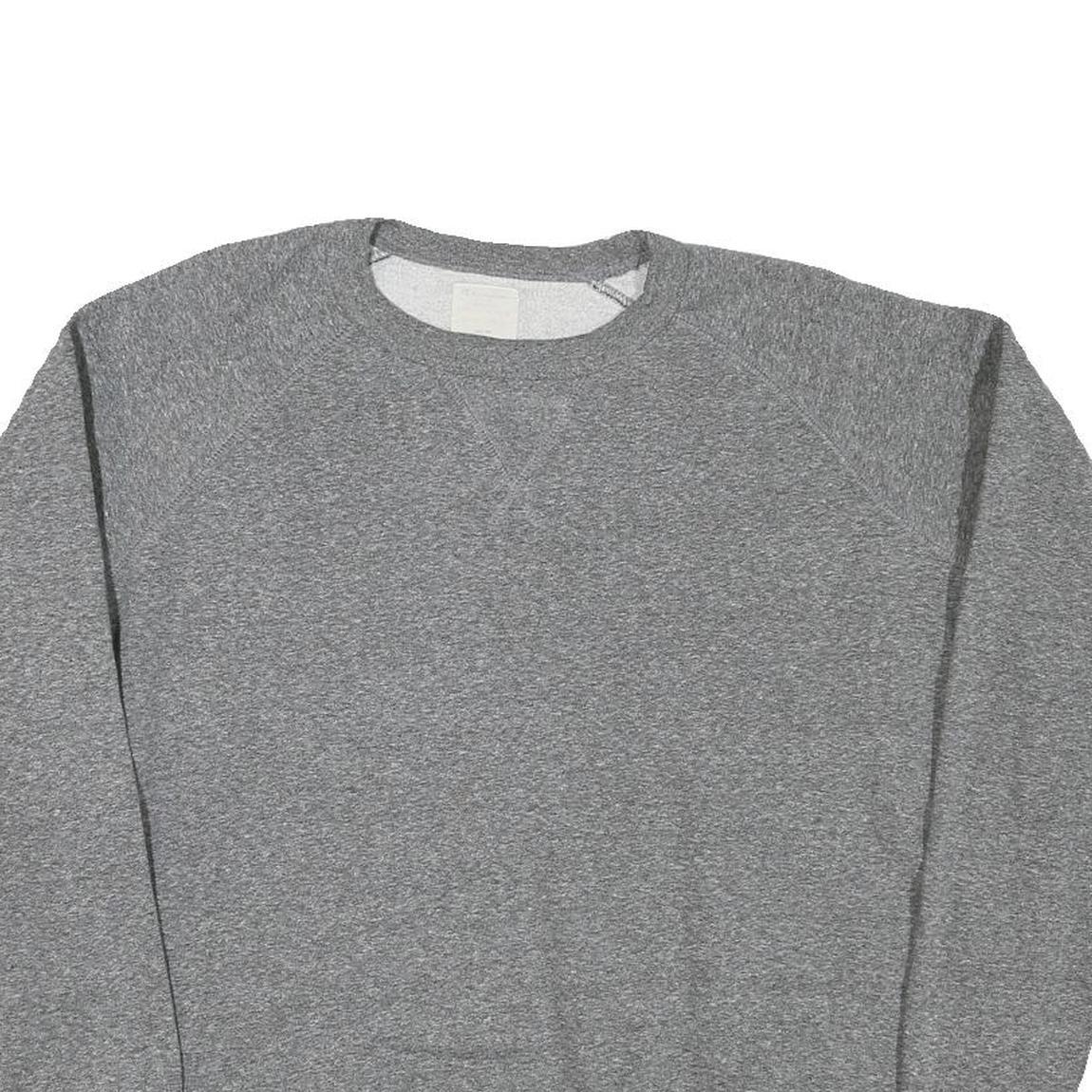 CHAMPION Womens Grey Crew Neck L Sweatshirt Cotton Blend Casual Pullover