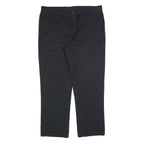 DICKIES Mens Black Cotton Blend Regular Fit Straight Leg Trousers W40 L32