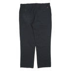 DICKIES Mens Black Cotton Blend Regular Fit Straight Leg Trousers W40 L32