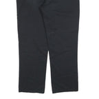 DICKIES Mens Black Cotton Blend Regular Fit Straight Leg Trousers W40 L32