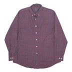 PENDLETON Mens Red & Blue Checked Cotton Shirt L Classic Button-Down