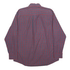PENDLETON Mens Red & Blue Checked Cotton Shirt L Classic Button-Down