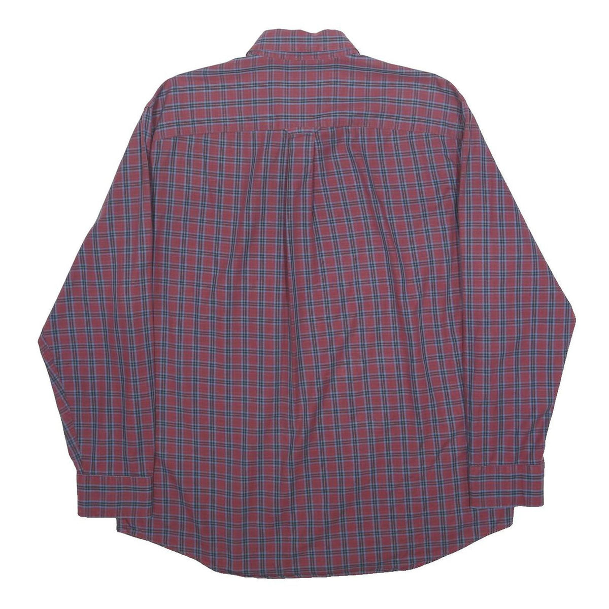 PENDLETON Mens Red & Blue Checked Cotton Shirt L Classic Button-Down