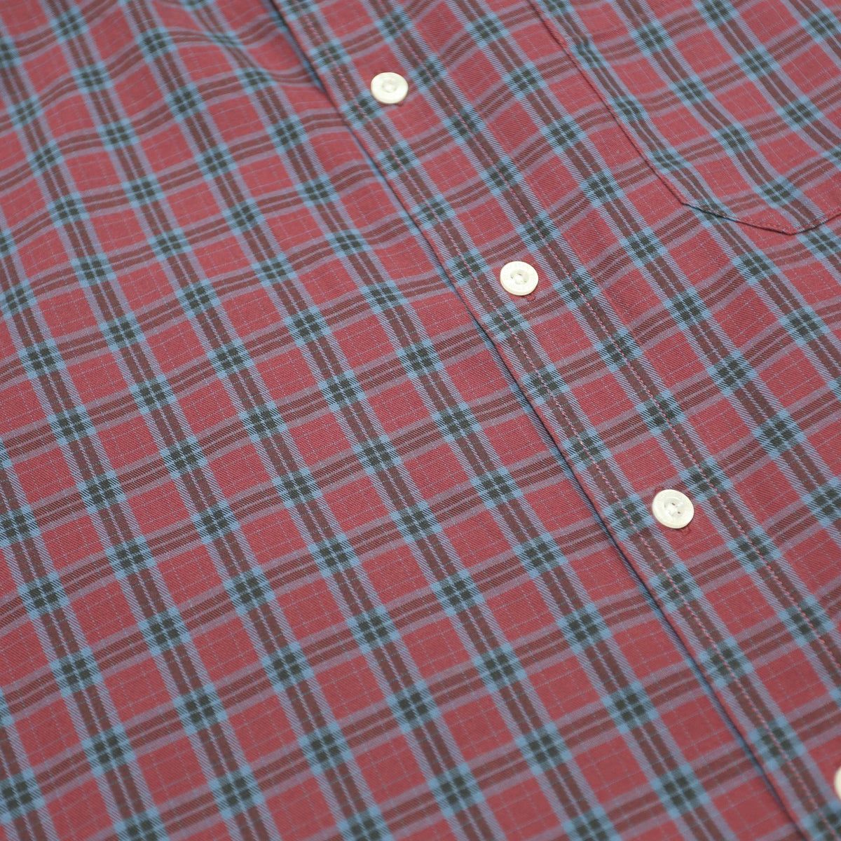 PENDLETON Mens Red & Blue Checked Cotton Shirt L Classic Button-Down