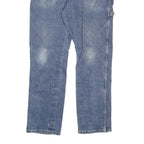 DICKIES Mens Slim Blue Denim Jeans W34 L30 Workwear Cotton Blend Zip