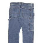 DICKIES Mens Slim Blue Denim Jeans W34 L30 Workwear Cotton Blend Zip