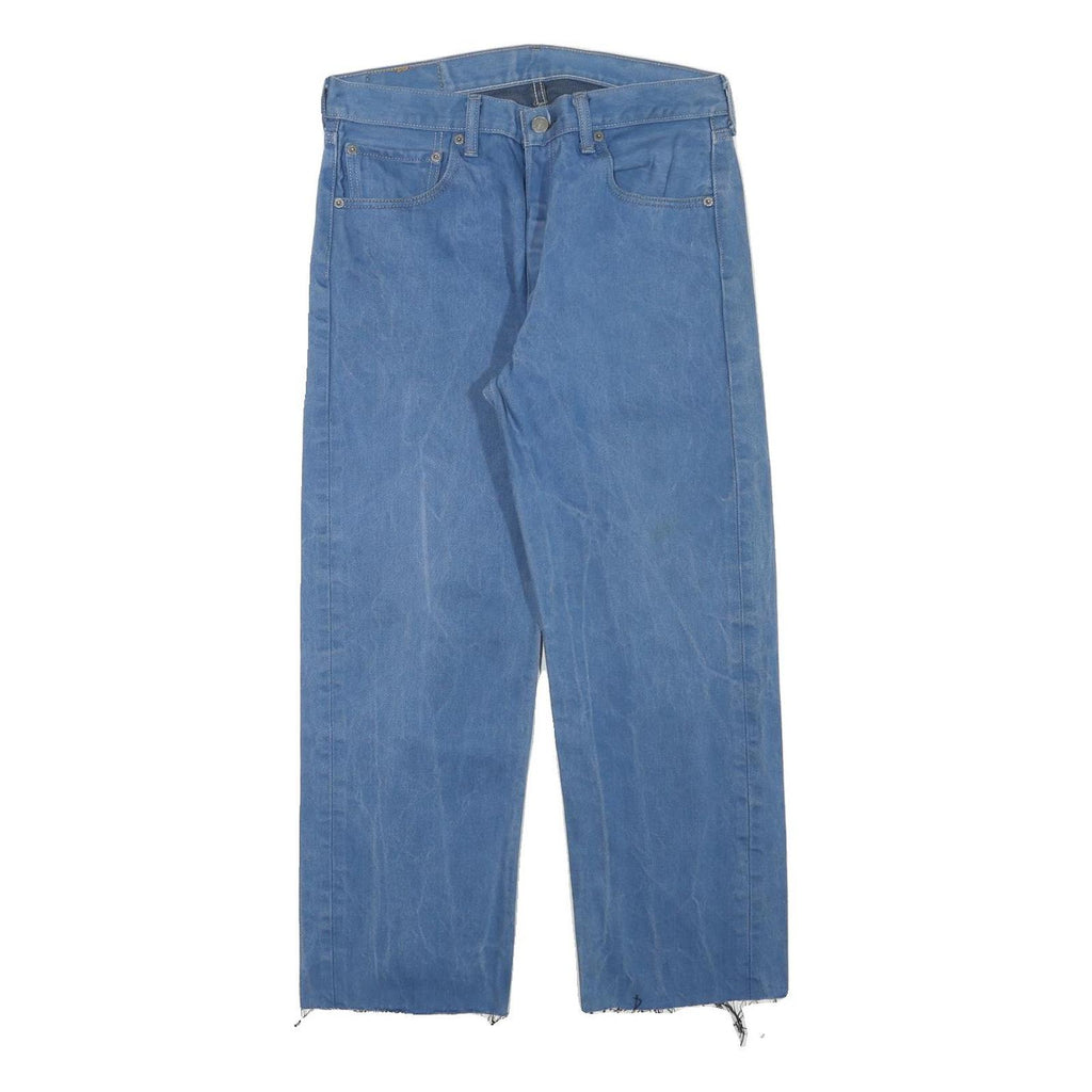 LEVI'S Mens Blue Regular Fit Straight Denim Jeans W30 L26 Classic Cotton Blend