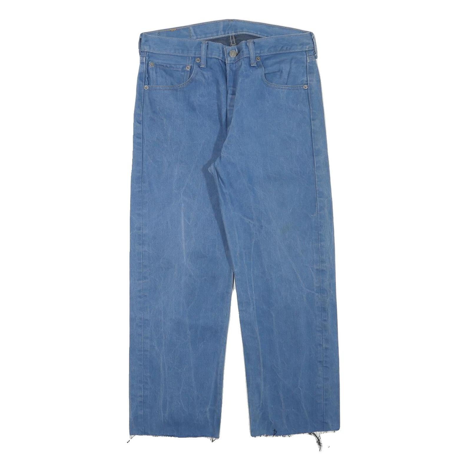 LEVI'S Mens Blue Regular Fit Straight Denim Jeans W30 L26 Classic Cotton Blend