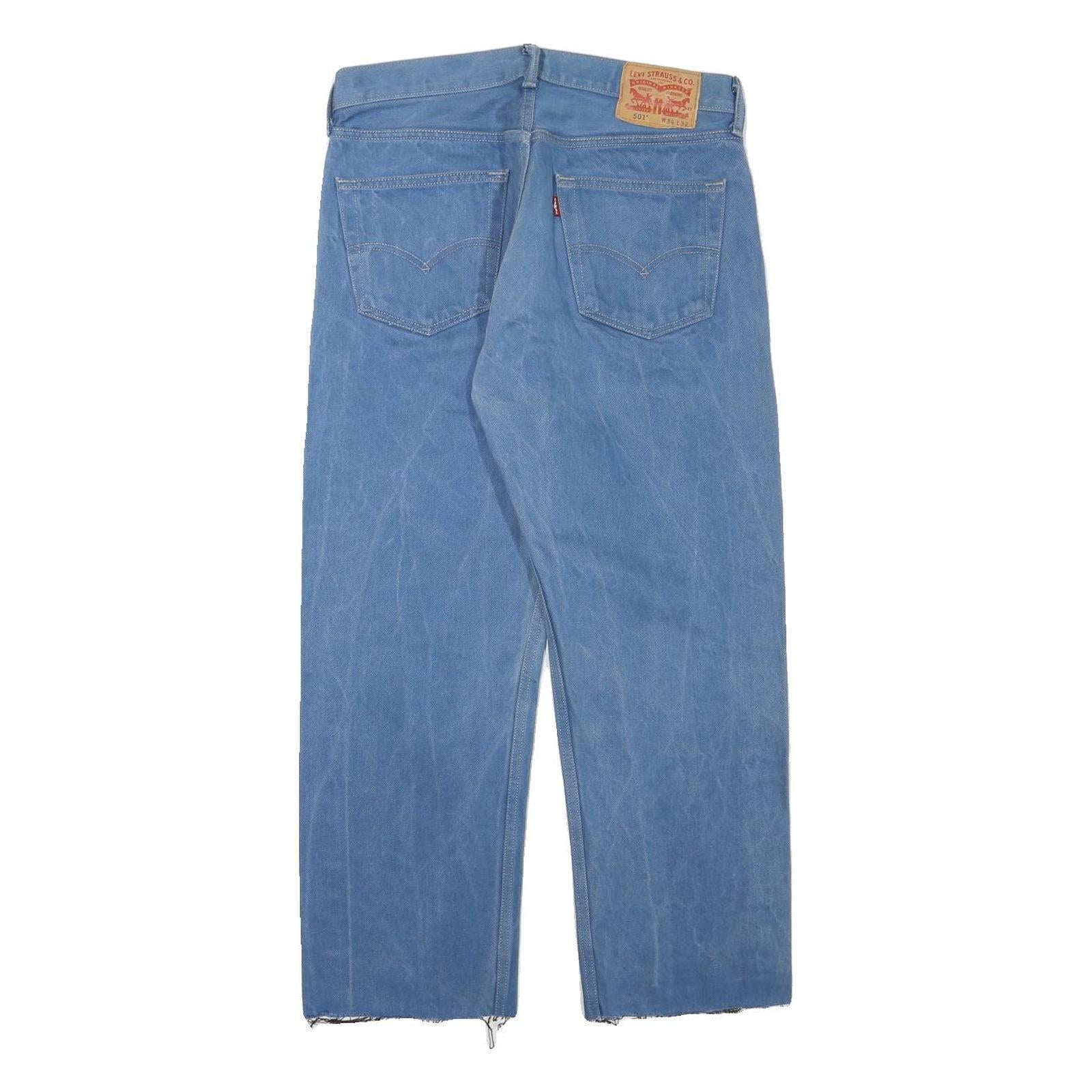 LEVI'S Mens Blue Regular Fit Straight Denim Jeans W30 L26 Classic Cotton Blend