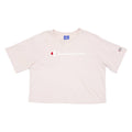 CHAMPION Cropped Womens T-Shirt Pink XS