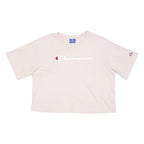 CHAMPION Cropped Womens T-Shirt Pink XS