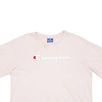 CHAMPION Cropped Womens T-Shirt Pink XS