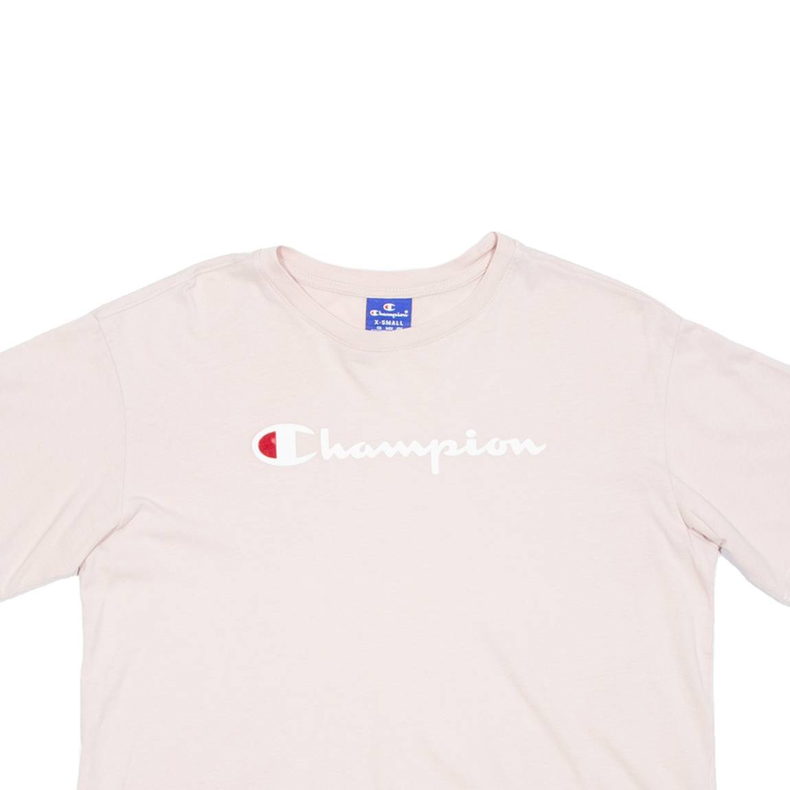 CHAMPION Cropped Womens T-Shirt Pink XS