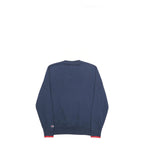 CHAMPION Mens Navy Blue Crew Neck M Logo Sweatshirt Cotton Blend Pullover