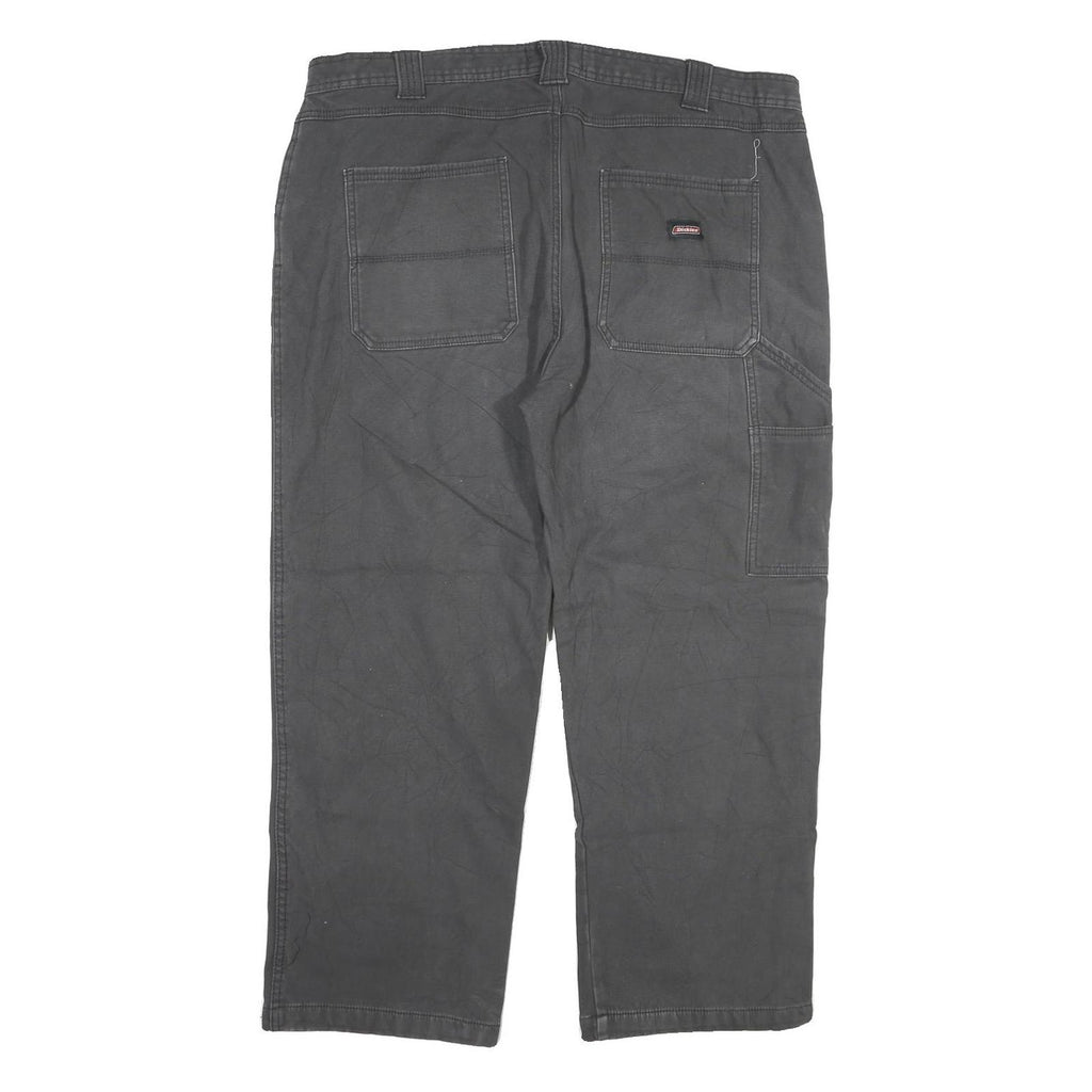 DICKIES Mens Cotton Blend Black Regular Straight Fit Trousers W40 L29 Workwear