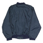 ARISTO JAC Mens Navy Blue Button Jacket L Polyester Plain Casual Outerwear