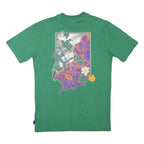 PUMA Mens Green Graphic T-Shirt S Short Sleeve Crew Neck Cotton Blend