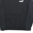 PUMA Mens Black Crew Neck XS Sweatshirt Cotton Blend Pullover Casual