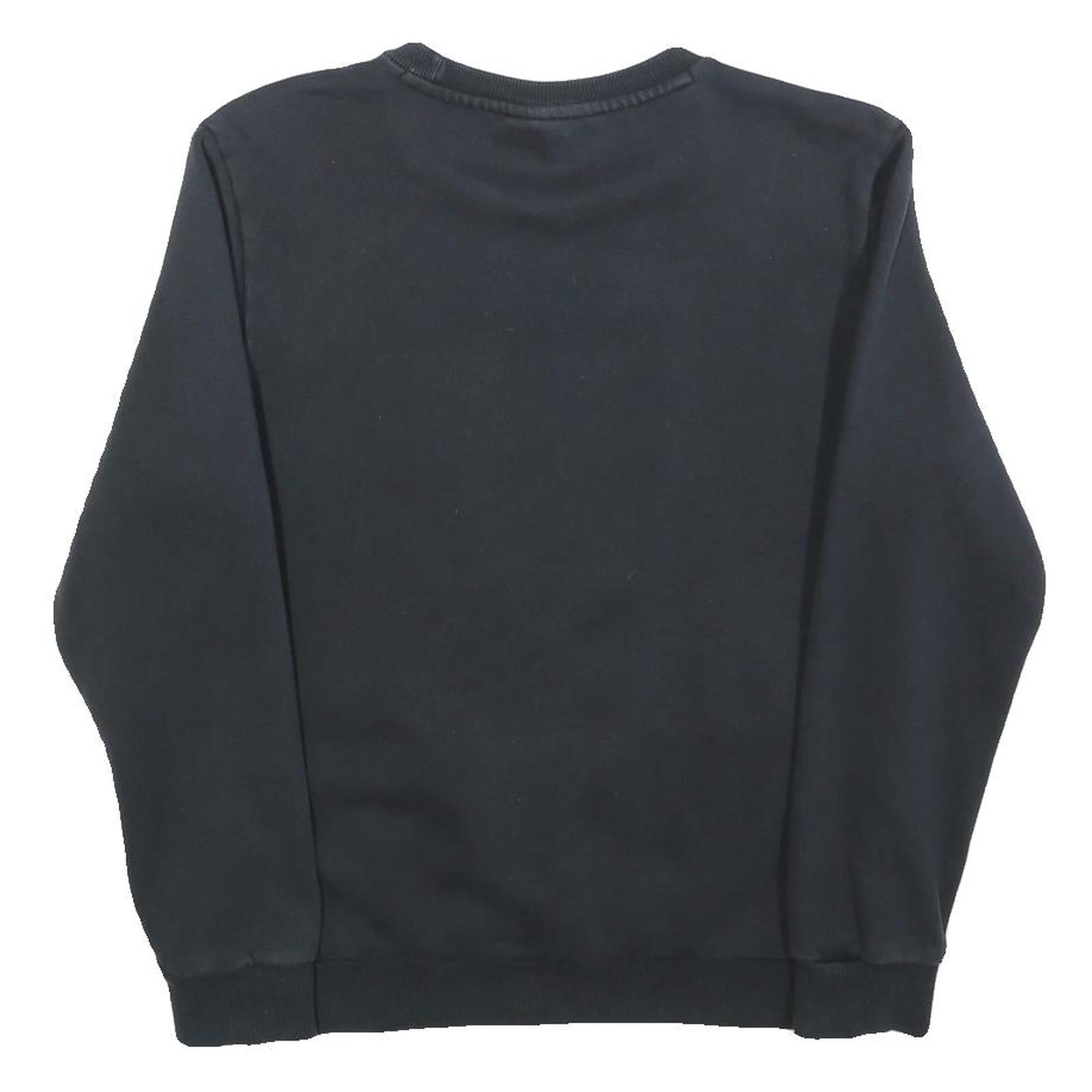 PUMA Mens Black Crew Neck XS Sweatshirt Cotton Blend Pullover Casual