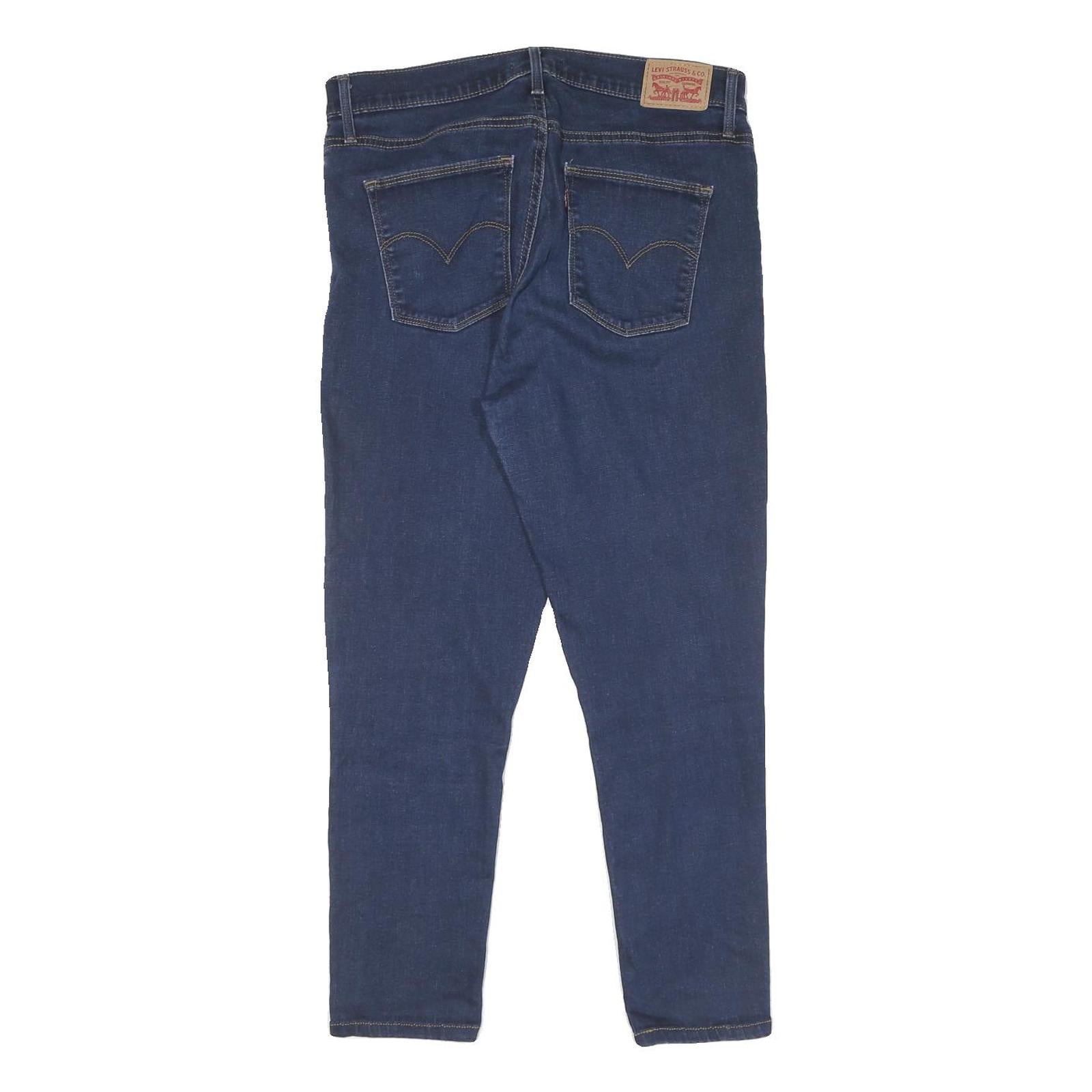 LEVI'S Womens Slim Blue Denim Jeans W32 L26 Classic Cotton Zip Stylish