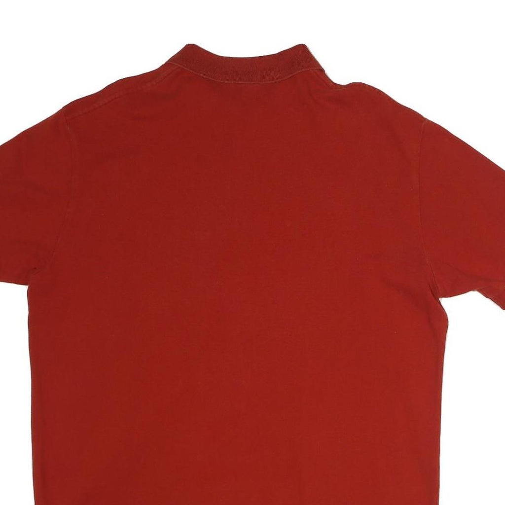 POLO RALPH LAUREN Mens Red Short Sleeve Plain L Cotton Polo Shirt