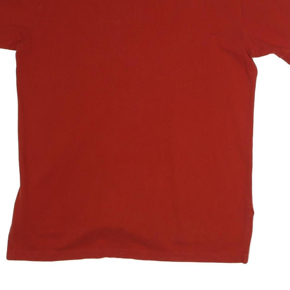 POLO RALPH LAUREN Mens Red Short Sleeve Plain L Cotton Polo Shirt