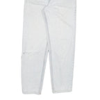 LEVI'S Womens Slim White Denim Jeans Cotton Blend Button W24 L28 Casual Style