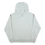 NIKE Womens Grey Hoodie M Logo Print Pullover Hooded Sweatshirt