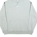 NIKE Womens Grey Hoodie M Logo Print Pullover Hooded Sweatshirt