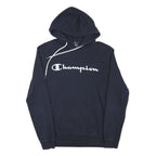 CHAMPION Mens Navy Blue Hoodie M Classic Pullover Cotton Blend Casual