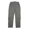HS2H Womens Polyester Blend Grey Regular Fit Cargo Trousers W28 L31 Zip Pocket