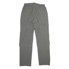 HS2H Womens Polyester Blend Grey Regular Fit Cargo Trousers W28 L31 Zip Pocket
