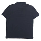 NAUTICA Mens Blue Short Sleeve Plain L Cotton Polo Shirt Classic Fit