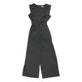 MAX MARA STUDIO Womens Grey Playsuit Cotton Blend Sleeveless Wide-Leg M Elegant