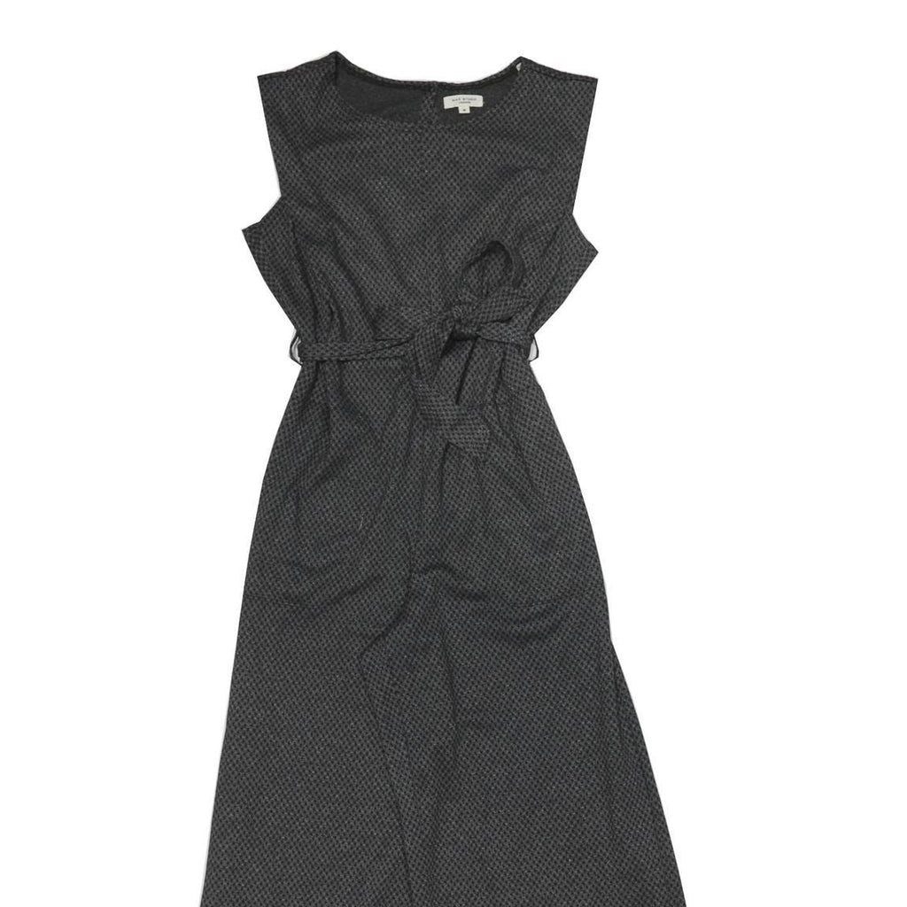 MAX MARA STUDIO Womens Grey Playsuit Cotton Blend Sleeveless Wide-Leg M Elegant