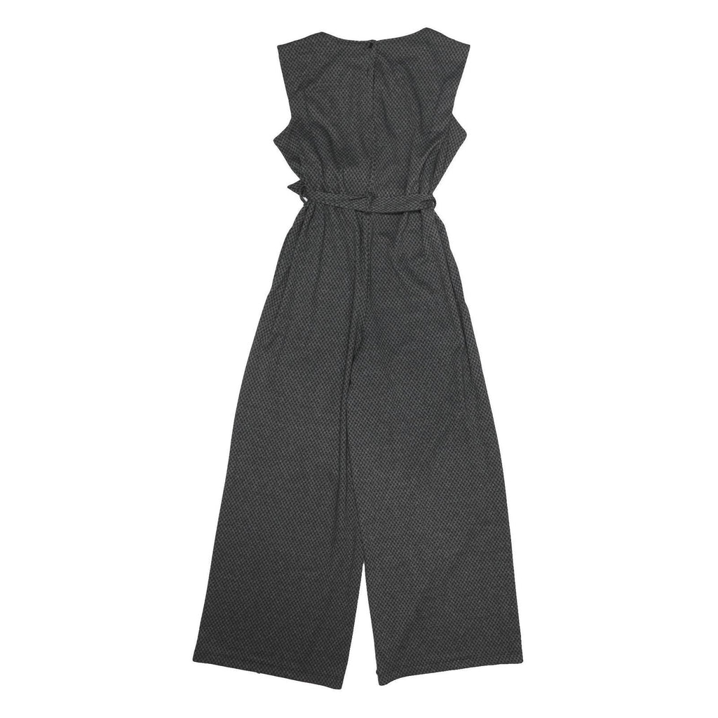 MAX MARA STUDIO Womens Grey Playsuit Cotton Blend Sleeveless Wide-Leg M Elegant