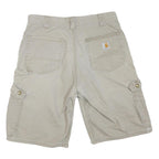 CARHARTT Mens Shorts Beige Cargo Cotton Blend M W32 Workwear Casual