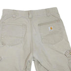 CARHARTT Mens Shorts Beige Cargo Cotton Blend M W32 Workwear Casual