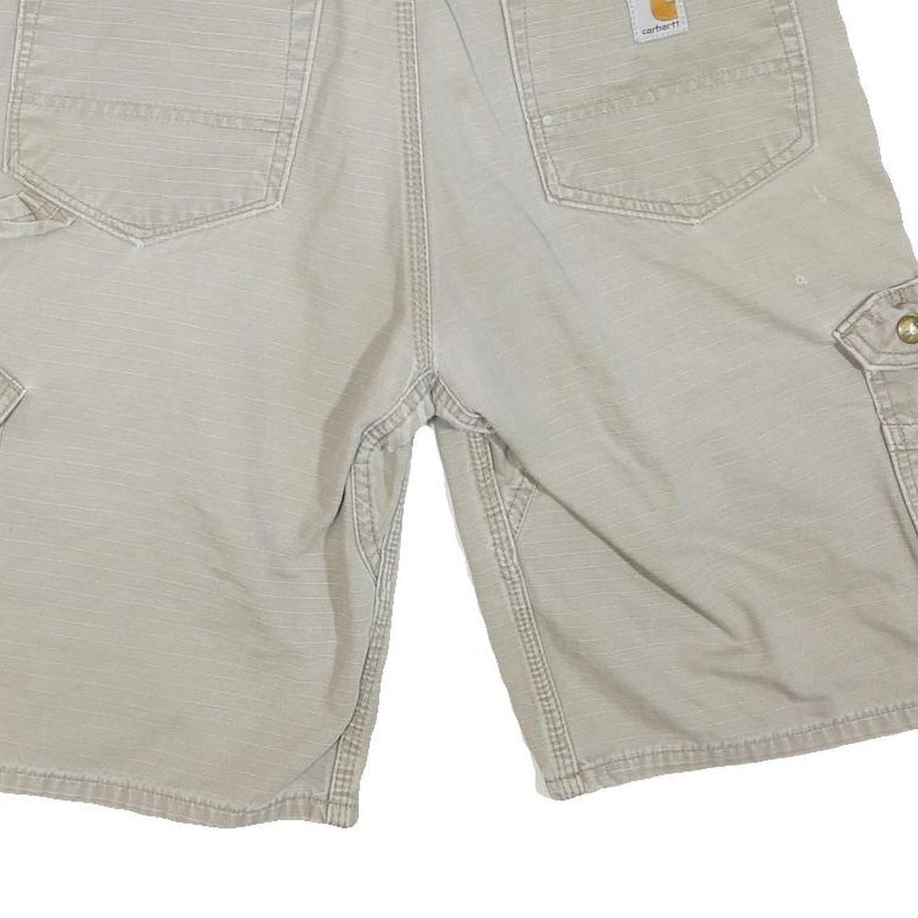 CARHARTT Mens Shorts Beige Cargo Cotton Blend M W32 Workwear Casual