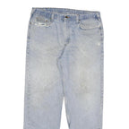 CARHARTT Mens Relaxed Blue Denim Jeans W38 L33 Casual Workwear Durable Zip Fly