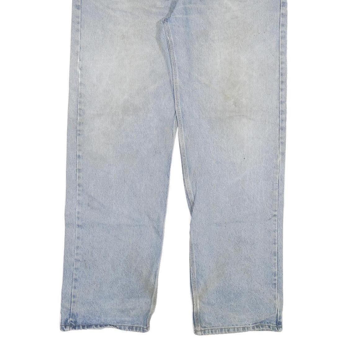 CARHARTT Mens Relaxed Blue Denim Jeans W38 L33 Casual Workwear Durable Zip Fly